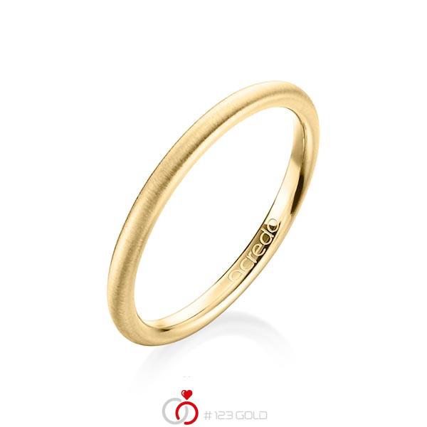 klassischer Trauring/Ehering in Gelbgold 585 von acredo - A-1265-2 klassischer Trauring/Ehering in Gelbgold 585 von acredo - A-1265-2